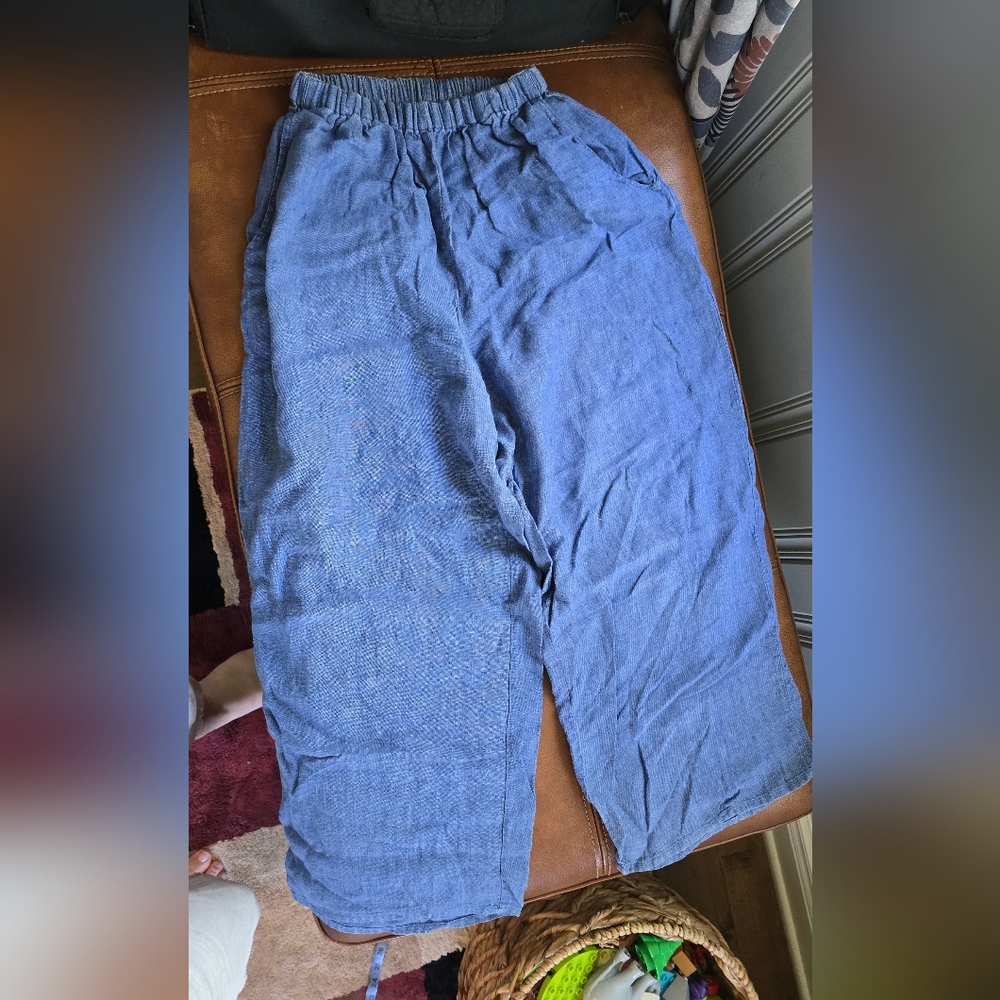 FLAX Casual Blue Pants Size Small